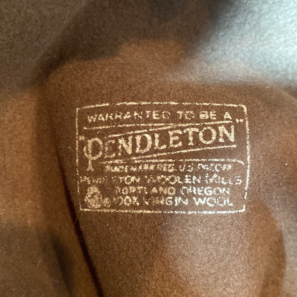 Pendleton Western Cowboy Fedora Safari Felt Wool Large Brown Hat - Picture 3 of 9